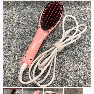 straightening iron brush
